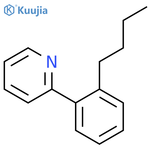 Pyridine, 2-(2-butylphenyl)- structure