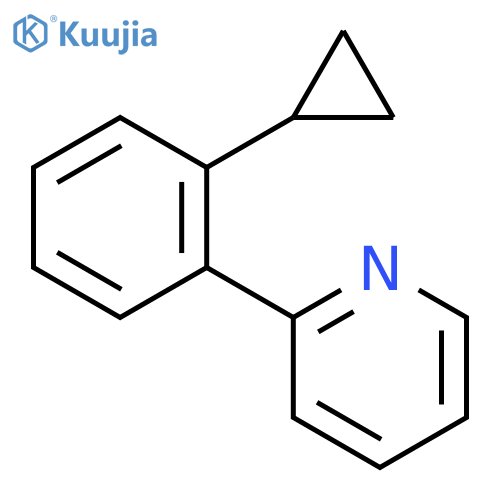 Pyridine, 2-(2-cyclopropylphenyl)- structure