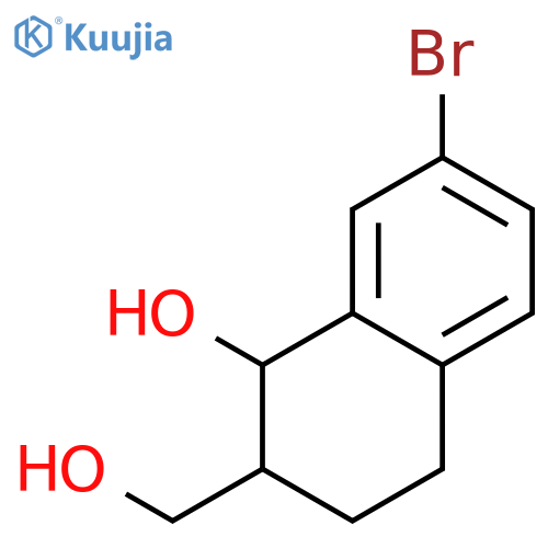 2-NAPHTHALENEMETHANOL, 7-BROMO-1,2,3,4-TETRAHYDRO-1-HYDROXY- structure