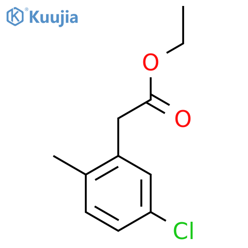 Ethyl 5-chloro-2-methylphenylacetate structure