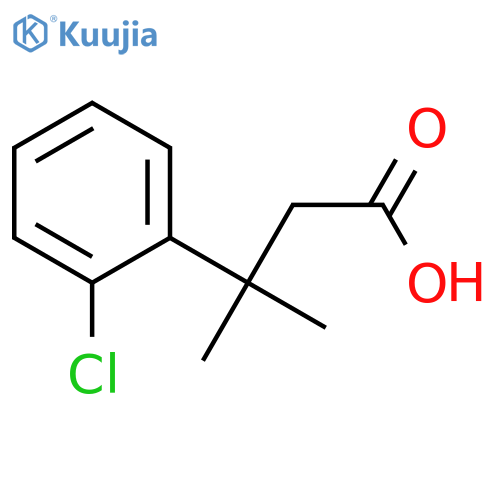 3-(2-Chlorophenyl)-3-methylbutanoic acid structure