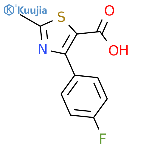 4-(4-FLUOROPHENYL)-2-METHYL-5-THIAZOLECARBOXYLIC ACID structure