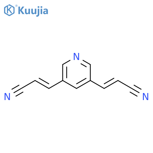 2-Propenenitrile, 3,3'-(3,5-pyridinediyl)bis-, (2E)- structure