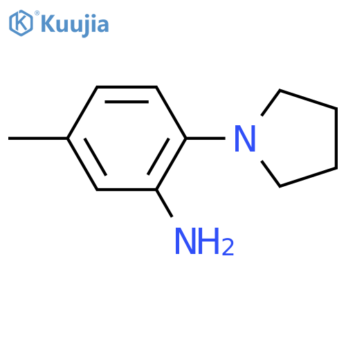 5-Methyl-2-(1-pyrrolidinyl)aniline structure