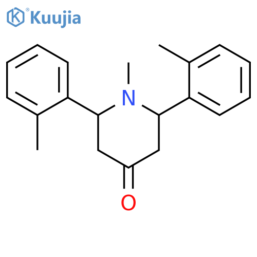 4-Piperidinone, 1-methyl-2,6-bis(2-methylphenyl)- structure