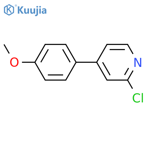 2-CHLORO-4-(4-METHOXYPHENYL)PYRIDINE structure