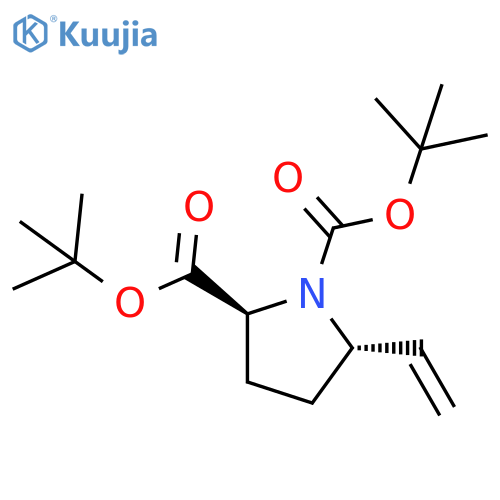 ditert-butyl (2S,5S)-5-vinylpyrrolidine-1,2-dicarboxylate structure