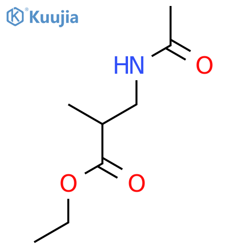 PROPANOIC ACID, 3-(ACETYLAMINO)-2-METHYL-, ETHYL ESTER structure
