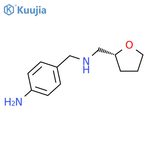 2-FURANMETHANAMINE, N-[(4-AMINOPHENYL)METHYL]TETRAHYDRO-, (2R)- structure