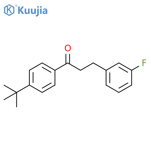 1-Propanone, 1-[4-(1,1-dimethylethyl)phenyl]-3-(3-fluorophenyl)- structure