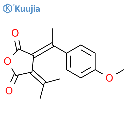 (E)-3-(1-(4-METHOXYPHENYL)ETHYLIDENE)-4-(PROPAN-2-YLIDENE)DIHYDROFURAN-2,5-DIONE structure
