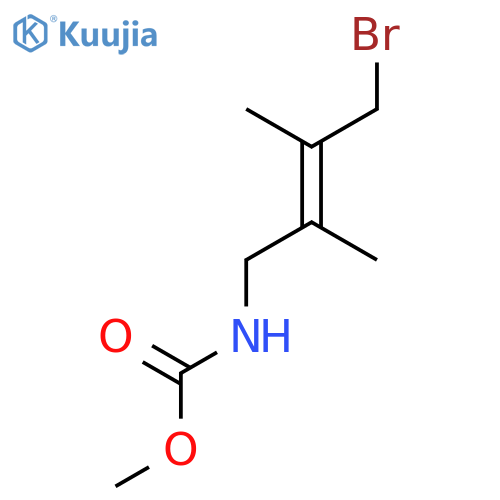 CARBAMIC ACID, (4-BROMO-2,3-DIMETHYL-2-BUTENYL)-, METHYL ESTER structure