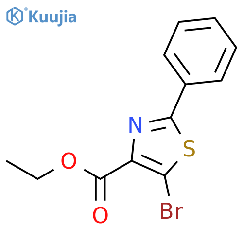 Ethyl 5-bromo-2-phenylthiazole-4-carboxylate structure