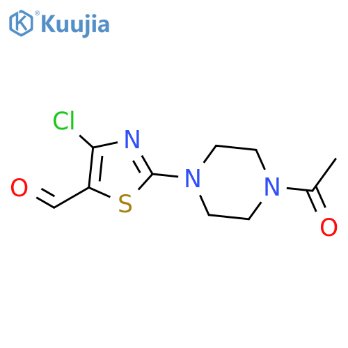 2-(4-Acetylpiperazin-1-yl)-4-chlorothiazole-5-carbaldehyde structure