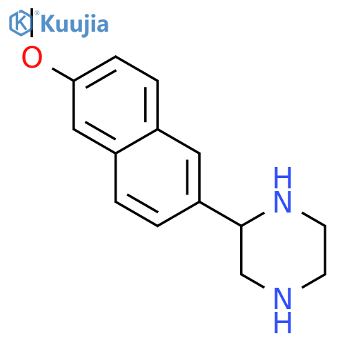 2-(6-Methoxynaphthalen-2-yl)piperazine structure