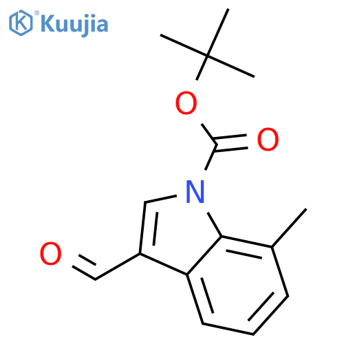 1-Boc-7-Methyl-3-formylindole structure