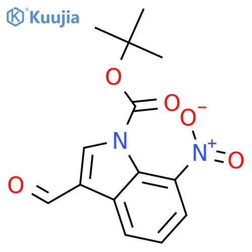 tert-Butyl 3-Formyl-7-nitro-1H-indole-1-carboxylate structure
