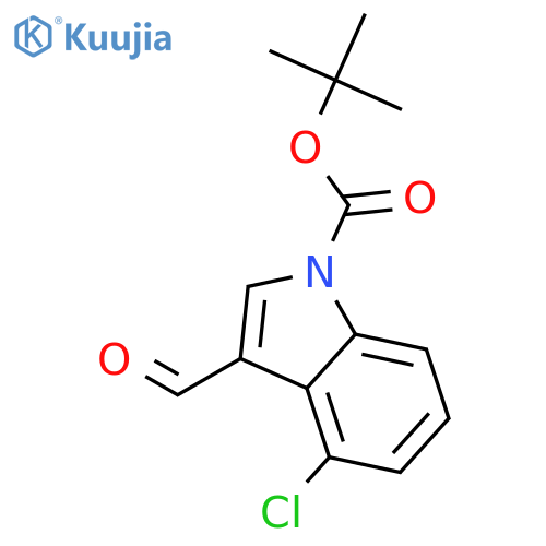 tert-Butyl 4-Chloro-3-formyl-1H-indole-1-carboxylate structure