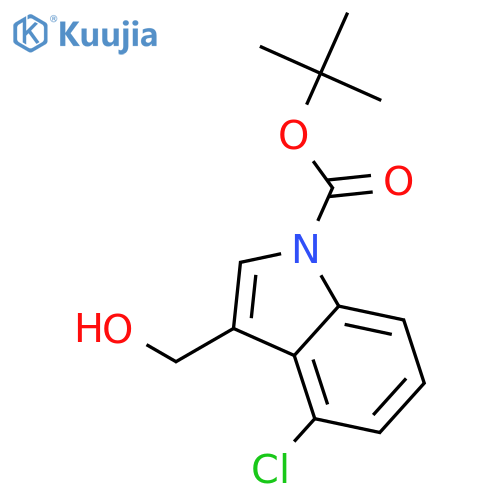 tert-Butyl 4-Chloro-3-(hydroxymethyl)-1H-indole-1-carboxylate structure
