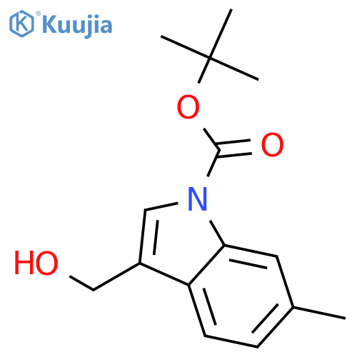 Tert-Butyl 3-(hydroxymethyl)-6-methyl-1H-indole-1-carboxylate structure
