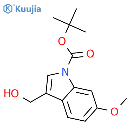 tert-Butyl 3-(Hydroxymethyl)-6-methoxy-1H-indole-1-carboxylate structure