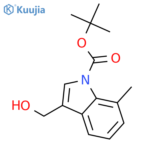 Tert-Butyl 3-(hydroxymethyl)-7-methyl-1H-indole-1-carboxylate structure