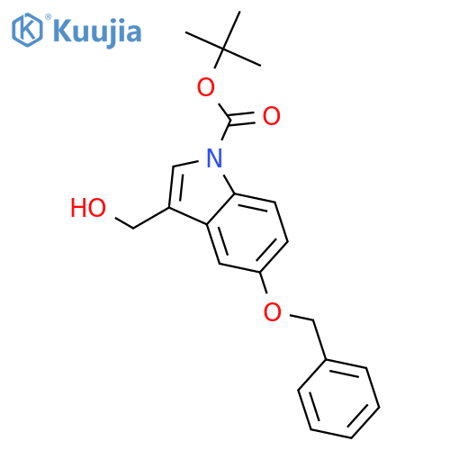 tert-Butyl 5-(Benzyloxy)-3-(hydroxymethyl)-1H-indole-1-carboxylate structure