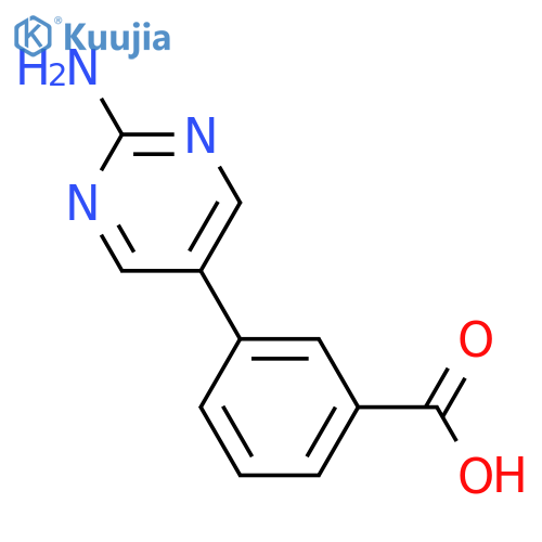 3-(2-Aminopyrimidin-5-yl)benzoic acid structure