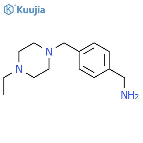 4-(4-Ethylpiperazin-1-ylmethyl)benzylamine structure
