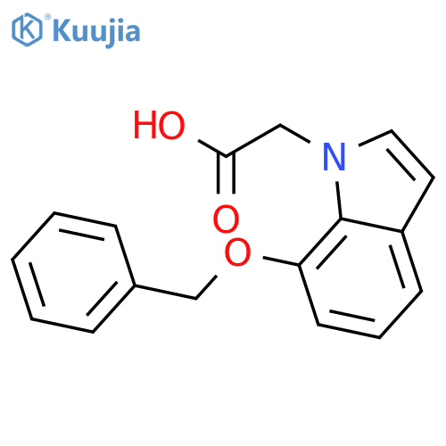2-(7-(Benzyloxy)-1H-indol-1-yl)acetic Acid structure