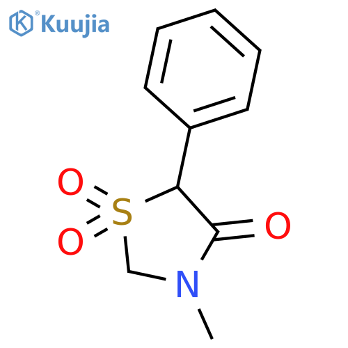 4-THIAZOLIDINONE, 3-METHYL-5-PHENYL-, 1,1-DIOXIDE structure
