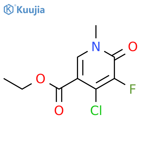 Ethyl 4-chloro-5-fluoro-1-methyl-6-oxo-1,6-dihydropyridine-3-carboxylate structure