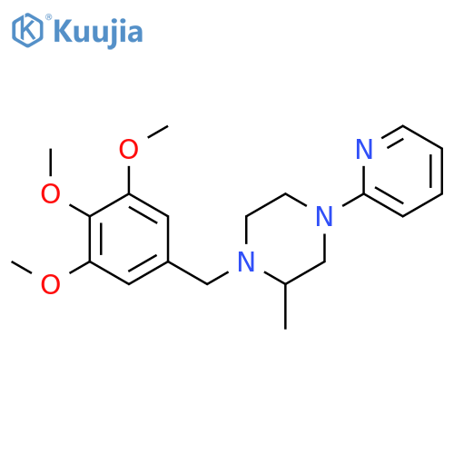 Piperazine, 2-methyl-4-(2-pyridinyl)-1-[(3,4,5-trimethoxyphenyl)methyl]- structure