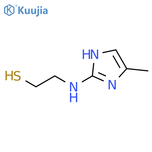 Ethanethiol, 2-[(4-methyl-1H-imidazol-2-yl)amino]- structure