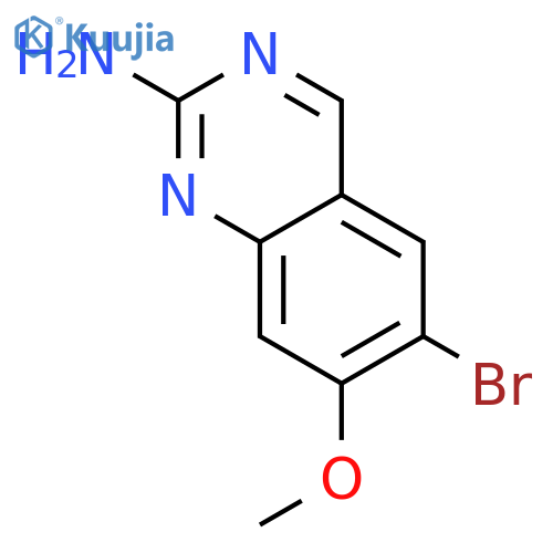 2-Quinazolinamine, 6-bromo-7-methoxy- structure