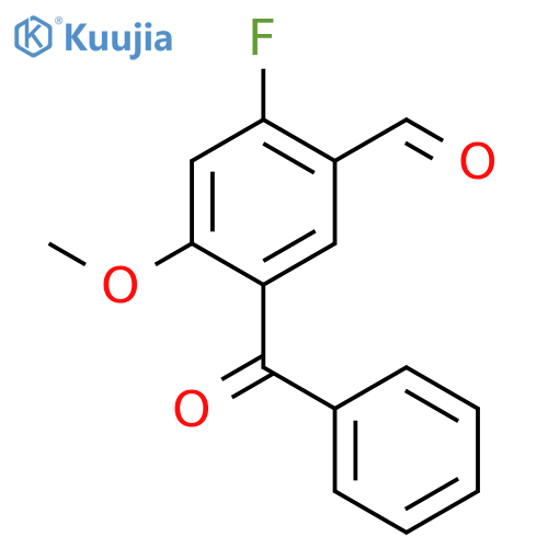 Benzaldehyde, 5-benzoyl-2-fluoro-4-methoxy- structure
