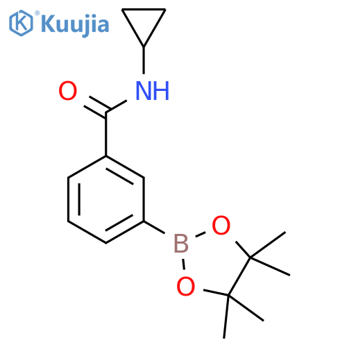 3-(Cyclopropylaminocarbonyl)phenylboronic acid, pinacol ester structure