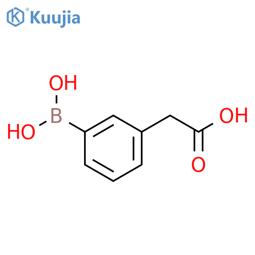 3-(Carboxymethyl)phenylboronic acid structure