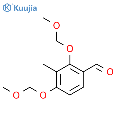 Benzaldehyde, 2,4-bis(methoxymethoxy)-3-methyl- structure