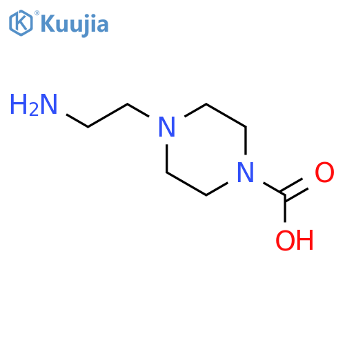 1-Piperazinecarboxylicacid, 4-(2-aminoethyl)- structure