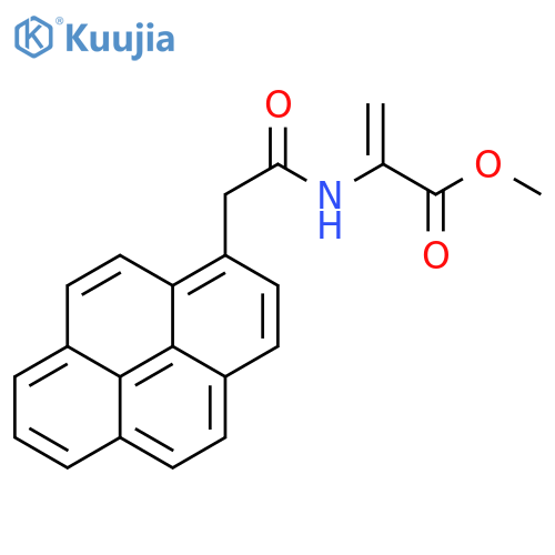 2-Propenoic acid, 2-[[2-(1-pyrenyl)acetyl]amino]-, methyl ester structure