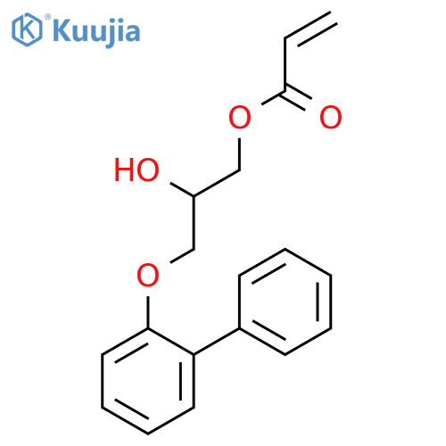 2-Propenoic acid, 3-([1,1'-biphenyl]-2-yloxy)-2-hydroxypropyl ester structure