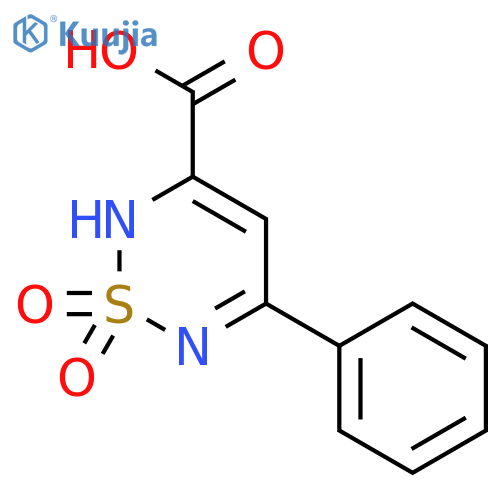 1,1-dioxo-5-phenyl-2H-1lambda6,2,6-thiadiazine-3-carboxylic acid structure