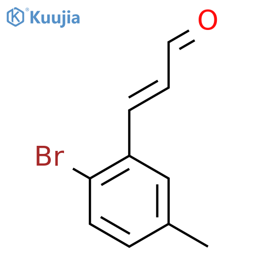 3-(2-bromo-5-methylphenyl)prop-2-enal structure