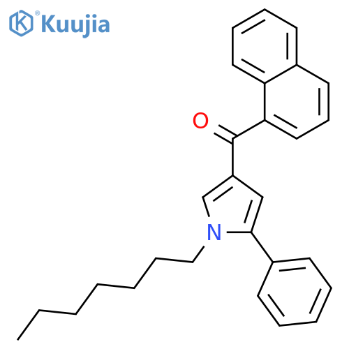 (1-Heptyl-5-phenyl-1H-pyrrol-3-yl)-1-naphthalenylmethanone structure