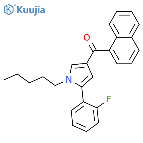 (5-(2-Fluorophenyl)-1-pentyl-1H-pyrrol-3-yl)(naphthalen-1-yl)methanone structure