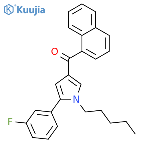 (5-(3-Fluorophenyl)-1-pentyl-1H-pyrrol-3-yl)(naphthalen-1-yl)methanone structure