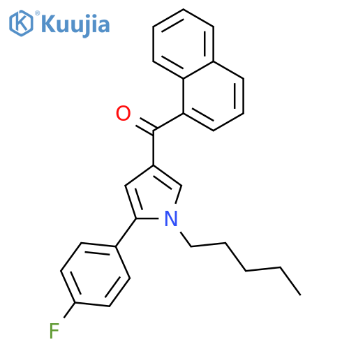 (5-(4-Fluorophenyl)-1-pentyl-1H-pyrrol-3-yl)(naphthalen-1-yl)methanone structure