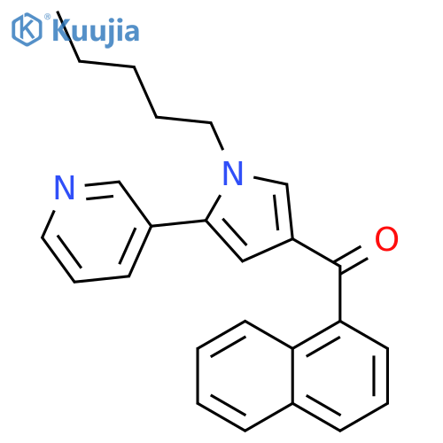 1-Naphthalenyl1-pentyl-5-(3-pyridinyl)-1H-pyrrol-3-ylmethanone structure