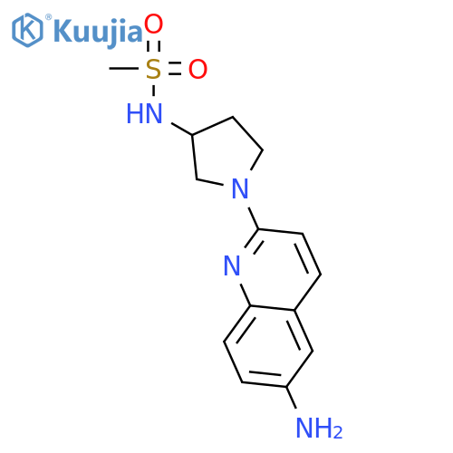 Methanesulfonamide, N-[1-(6-amino-2-quinolinyl)-3-pyrrolidinyl]- structure